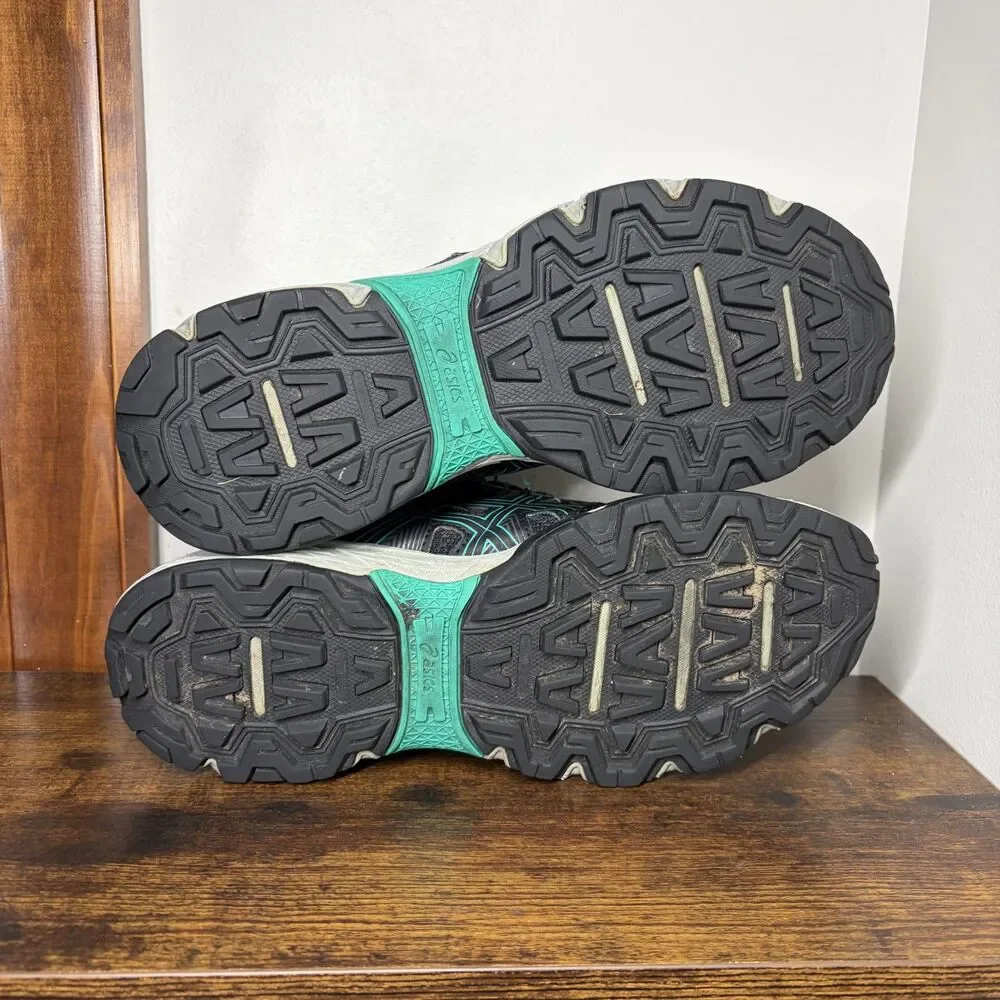 Size 7 Womens - Asics GEL-Venture 8 Trail Running Shoes Black/Teal